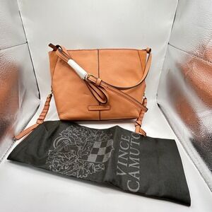 Vince‎ Camuto Cory Crossbody Bag Sweet Mango Orange Leather Suede VC-CORY-CB